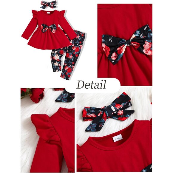 Baby Girl Clothes Toddler Girl Outfits Infant Girl Summer Clothes for Girl Ruffl - Picture 4 of 6